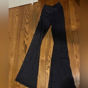 Aerie Charcoal Gray Flared Pants